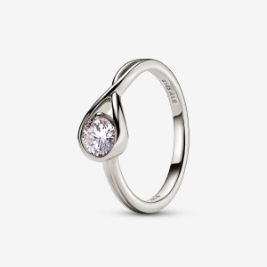 Pandora Brilliance Lab-created 0.50 ct tw Diamond Ring White Gold | 981RNPFTZ