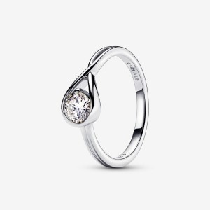 Pandora Brilliance Lab-created 0.50 ct tw Diamond Ring Sterling Silver | 375DCAZBU