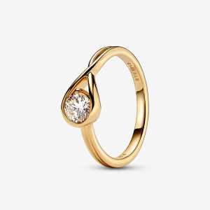 Pandora Brilliance Lab-created 0.50 ct tw Diamond Ring Gold | 032UAWSVJ