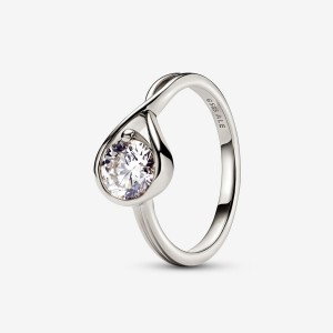 Pandora Brilliance Lab-created 1.00 ct tw Diamond Ring White Gold | 523MXGURY