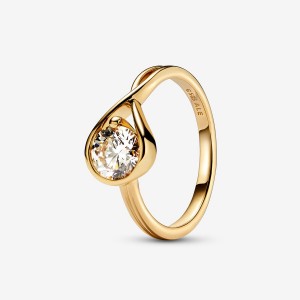 Pandora Brilliance Lab-created 1.00 ct tw Diamond Ring Gold | 812QSDKVB