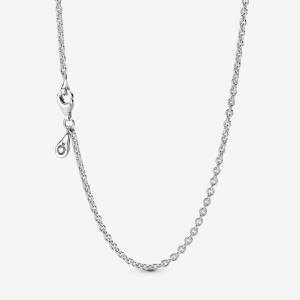 Pandora Cable Chain Necklace Sterling Silver | 482VLORTP