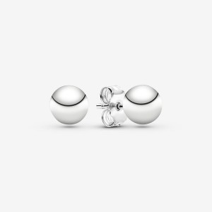 Pandora Classic Bead Stud Earrings Sterling Silver | 724TZYHOC