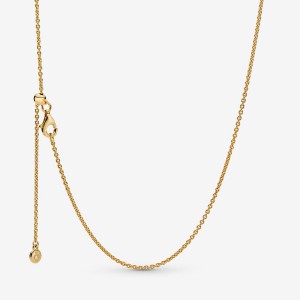 Pandora Classic Cable Chain Necklace - FINAL SALE Gold Plated | 427OBMPZE