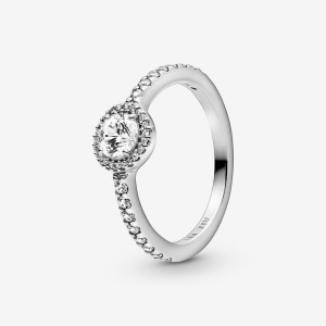 Pandora Classic Sparkle Halo Ring Sterling Silver | 421SQDIAE