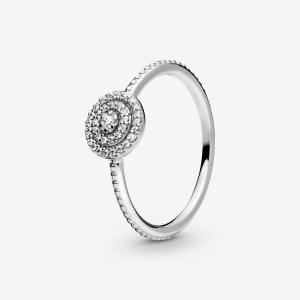 Pandora Elegant Sparkle Ring Sterling Silver | 654XNISJC