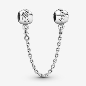 Pandora Family Forever Safety Chain Charm Sterling Silver | 807PDGXHU