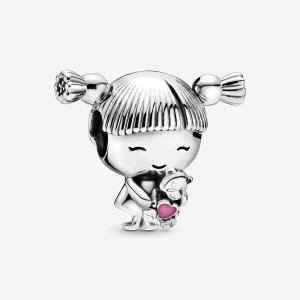 Pandora Little Girl Charm Silver Charms | 826AZKOXS