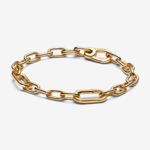 Pandora ME Link Chain Bracelet Gold Plated | 813GXRPHL