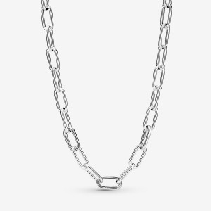 Pandora ME Link Chain Necklace Sterling Silver | 386JYDWMQ