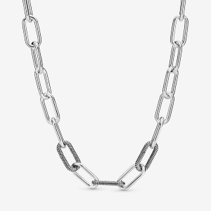 Pandora ME Link Chain Necklace Sterling Silver | 430OVHZYL