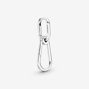 Pandora ME Single Hoop Link Earring Sterling Silver | 285CVIYRB