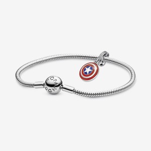 Pandora Marvel Captain America Shield Bracelet Set | 465PUHSMK