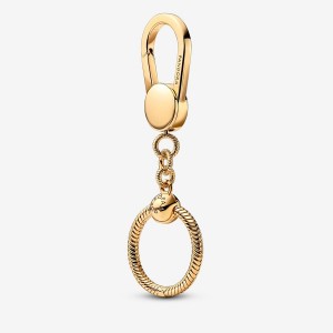 Pandora Moments Small Bag Charm Holder Gold Plated | 935HRSBTI