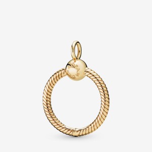 Pandora Moments Small O Pendant Gold Plated | 350BFGPOW