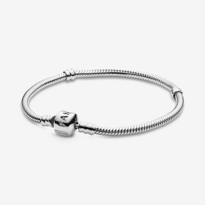 Pandora Moments Snake Chain Bracelet Sterling Silver | 259NCLDSW