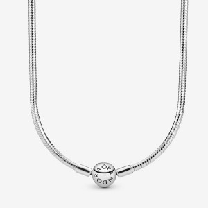 Pandora Moments Snake Chain Necklace Sterling Silver | 514TBPOJM