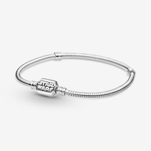 Pandora Moments Star Wars Snake Chain Clasp Bracelet Sterling Silver | 807IDYTUJ