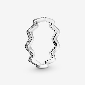 Pandora Shimmering Zigzag Ring - FINAL SALE Sterling Silver | 846ZRLCQI