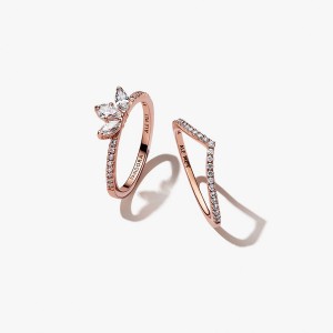 Pandora Sparkling Herbarium Cluster and Wish Ring Set | 913ZJWPSK