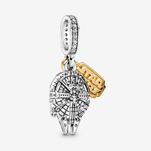 Pandora Star Wars Millennium Falcon Dangle Charm Two-tone | 920LSBJZF