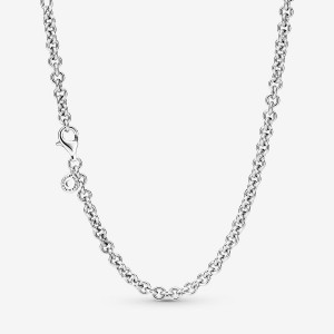 Pandora Thick Cable Chain Necklace Sterling Silver | 487DSTUGL