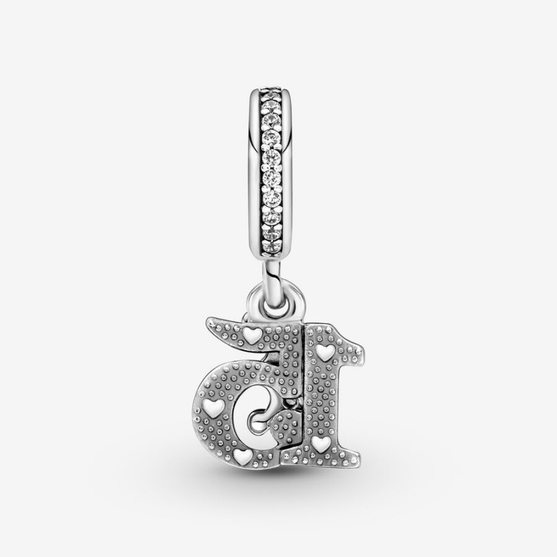 Pandora 15th Birthday Dangle Charm Sterling Silver | 124SZWUND