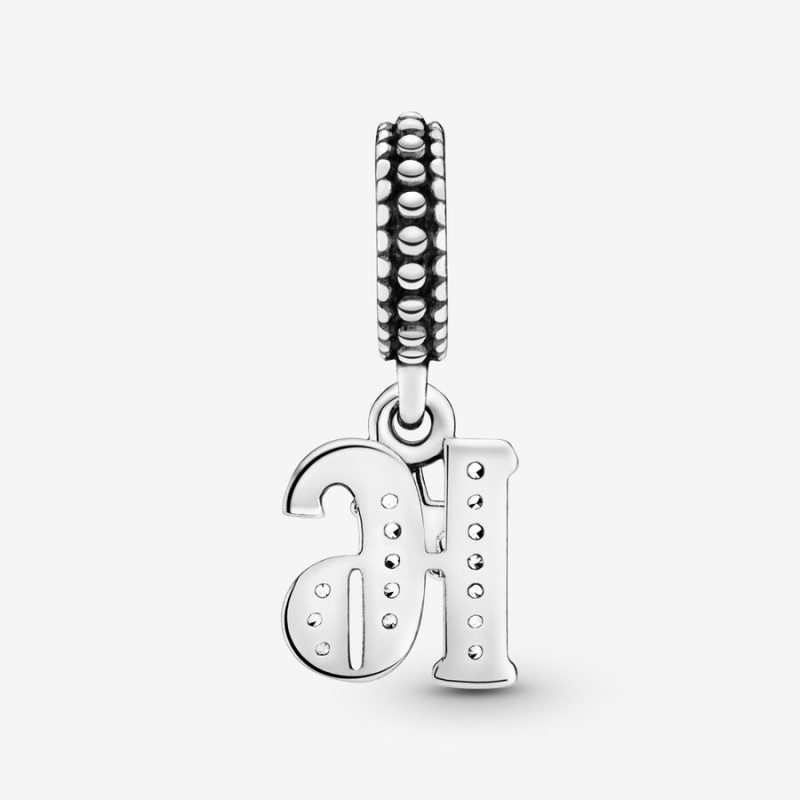 Pandora 16th Celebration Charm Sterling Silver | 639KSHDTN