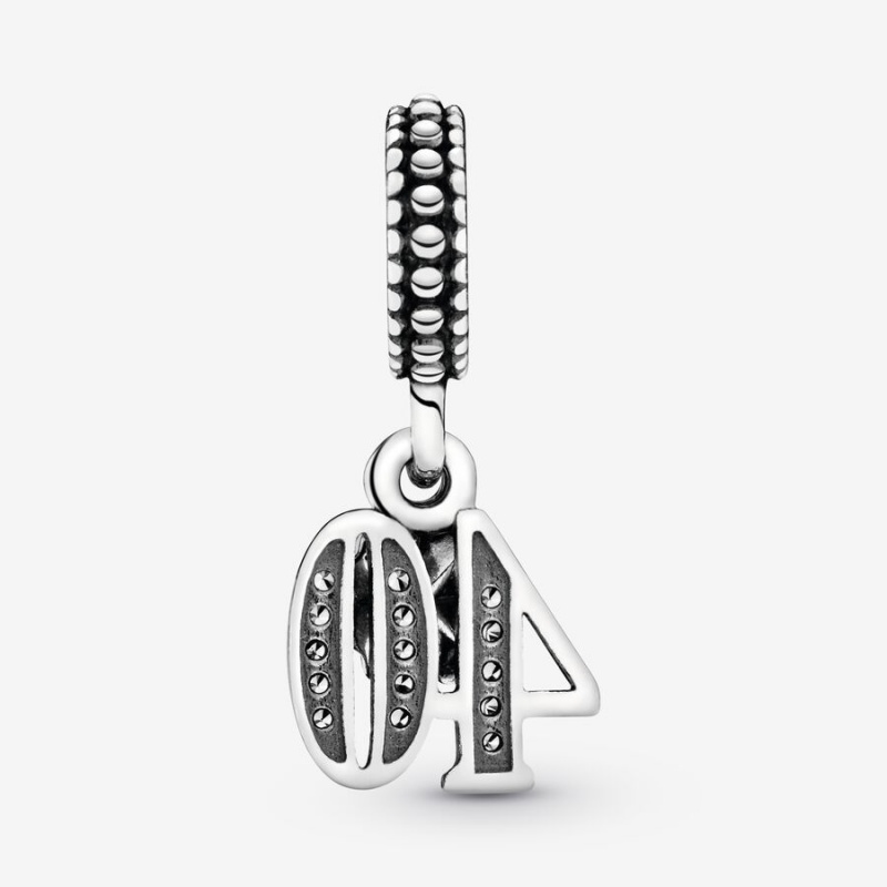 Pandora 40th Celebration Dangle Charm Sterling Silver | 640UVBCPK