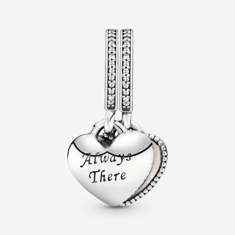 Pandora Always There Heart Dangle Charm Sterling Silver | 275CIOJWT