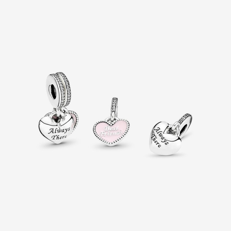 Pandora Always There Heart Dangle Charm Sterling Silver | 275CIOJWT