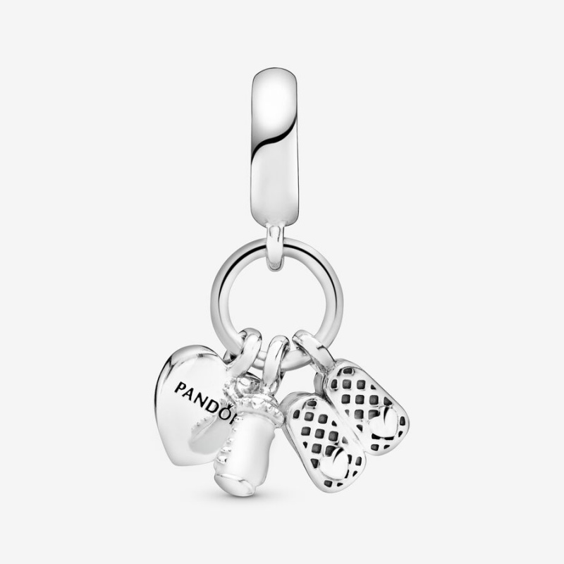 Pandora Baby Bottle and Shoes Dangle Charm Bracelets | 139TPJQAU