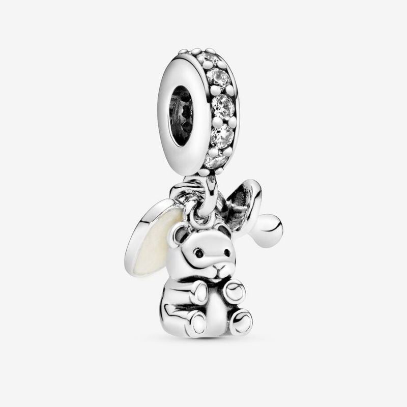 Pandora Baby Teddy Bear Dangle Charm Sterling Silver | 395TOLQSK