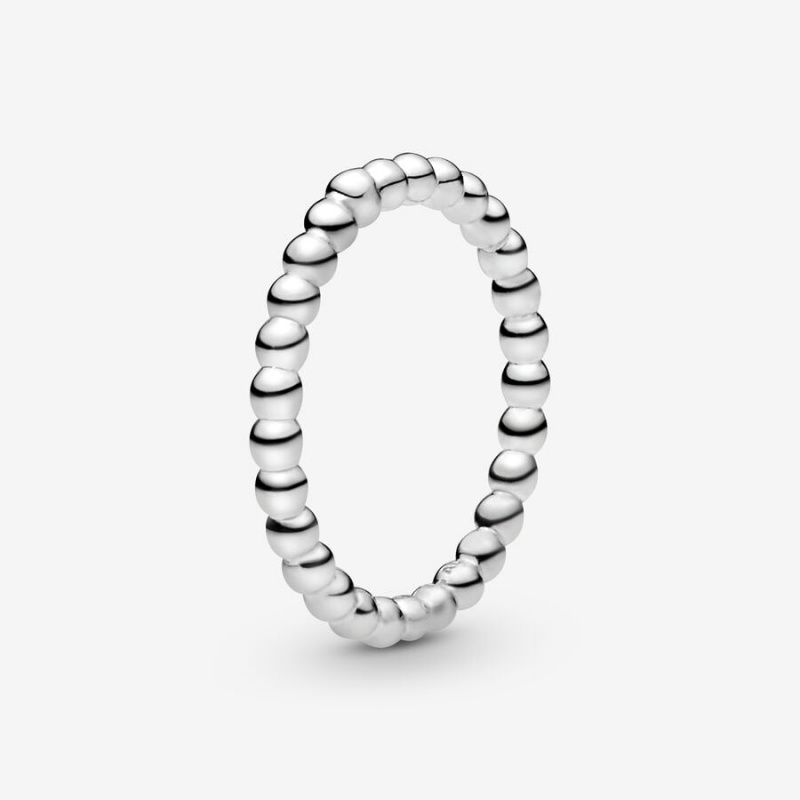 Pandora Beaded Ring Sterling Silver | 103GFCQVD