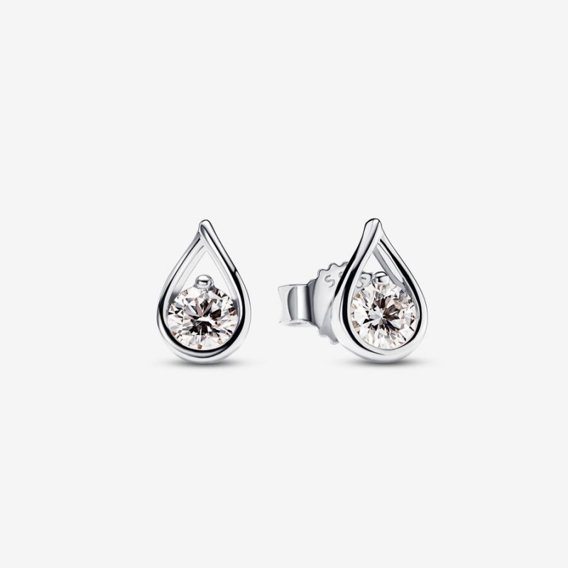 Pandora Brilliance 0.45 ct tw Lab-created Diamond Ring and Earrings Set | 503ERDQWS