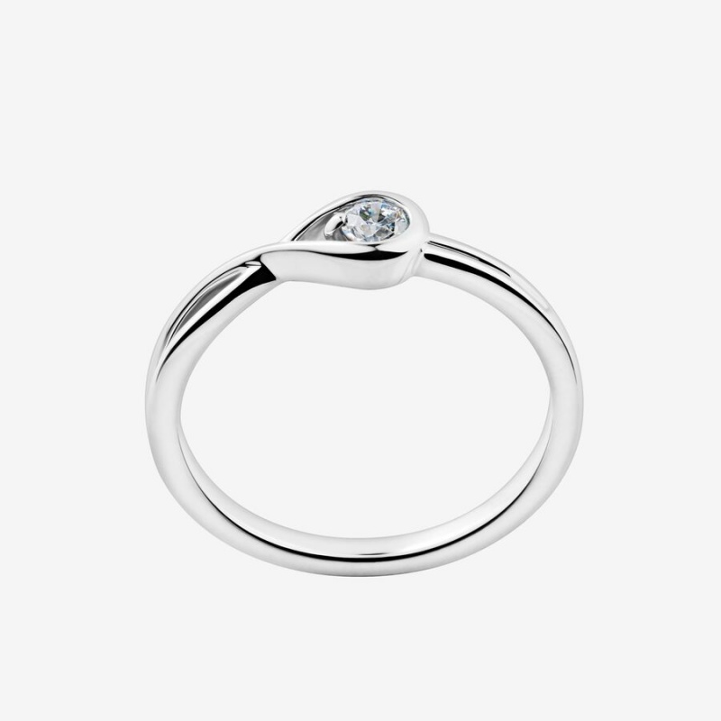 Pandora Brilliance Lab-created 0.15 ct tw Diamond Ring Sterling Silver | 158KBFJOL