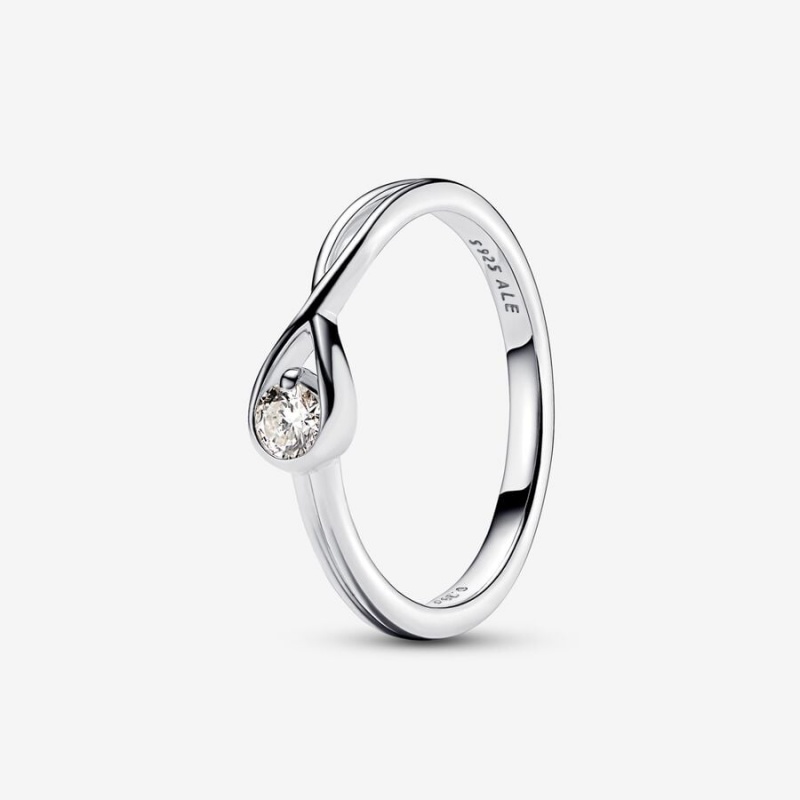 Pandora Brilliance Lab-created 0.15 ct tw Diamond Ring Sterling Silver | 158KBFJOL