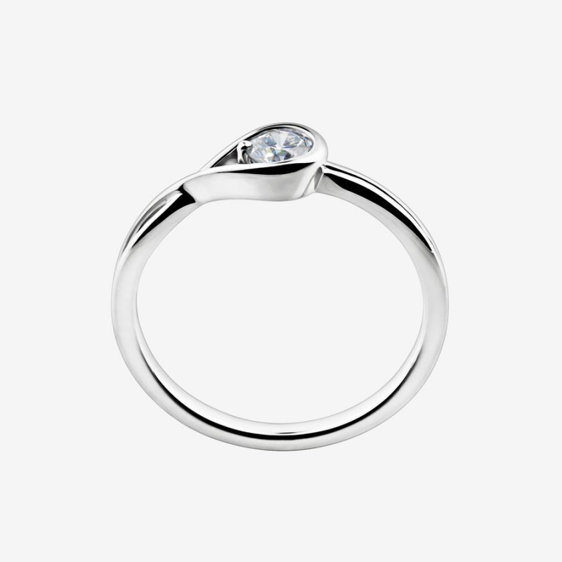 Pandora Brilliance Lab-created 0.25 ct tw Diamond Ring Sterling Silver | 580RETBSQ