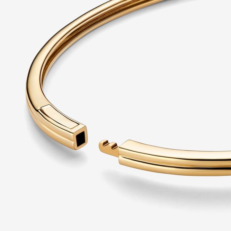 Pandora Brilliance Lab-created 0.25 ct tw Diamond Bangle Gold | 986PBRIHD