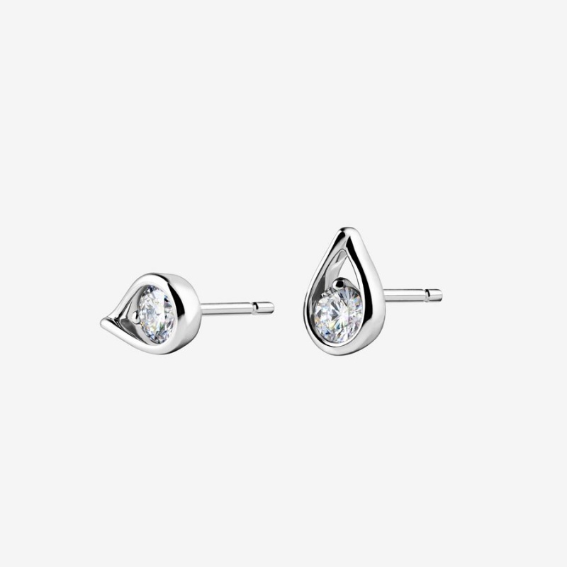 Pandora Brilliance Lab-created 0.50 ct tw Diamond Stud Earrings Sterling Silver | 796MTFUXI