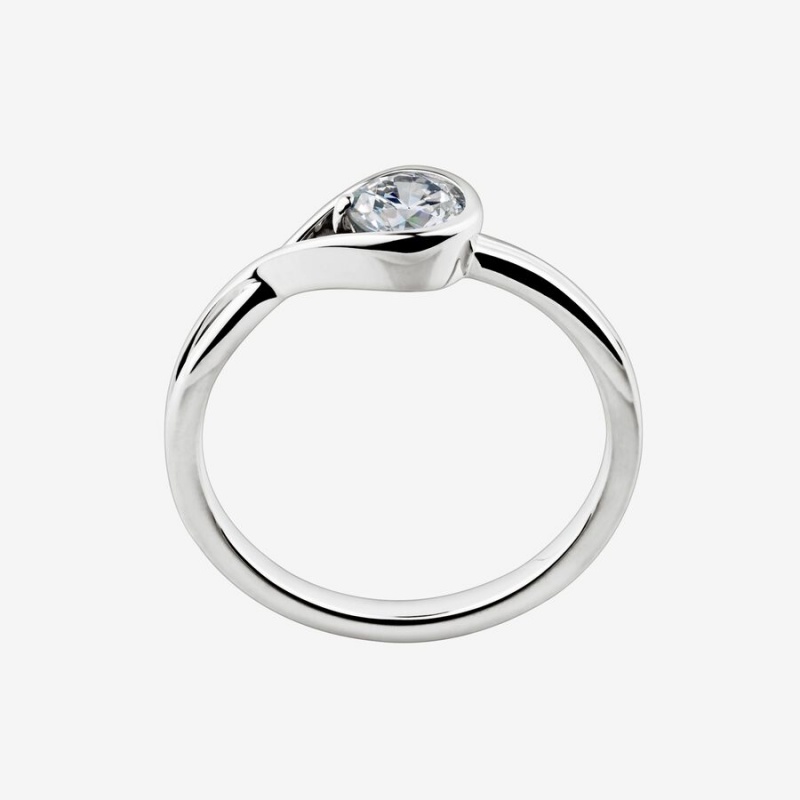 Pandora Brilliance Lab-created 0.50 ct tw Diamond Ring White Gold | 806HDXTYZ