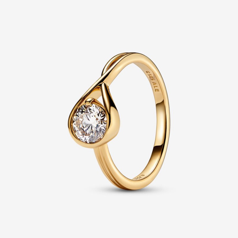 Pandora Brilliance Lab-created 0.75 ct tw Diamond Ring Gold | 624GCWYSL