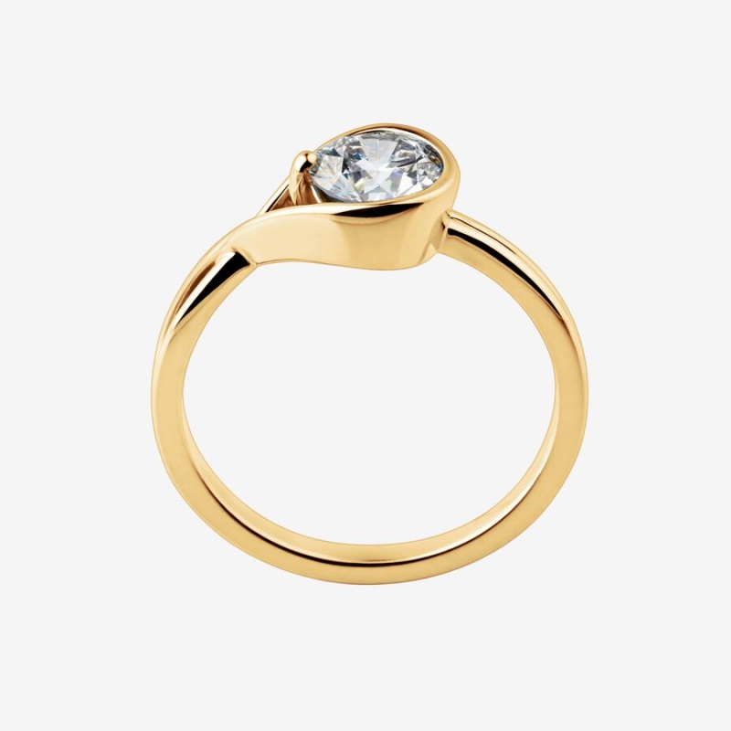 Pandora Brilliance Lab-created 1.00 ct tw Diamond Ring Gold | 691HSMXFG