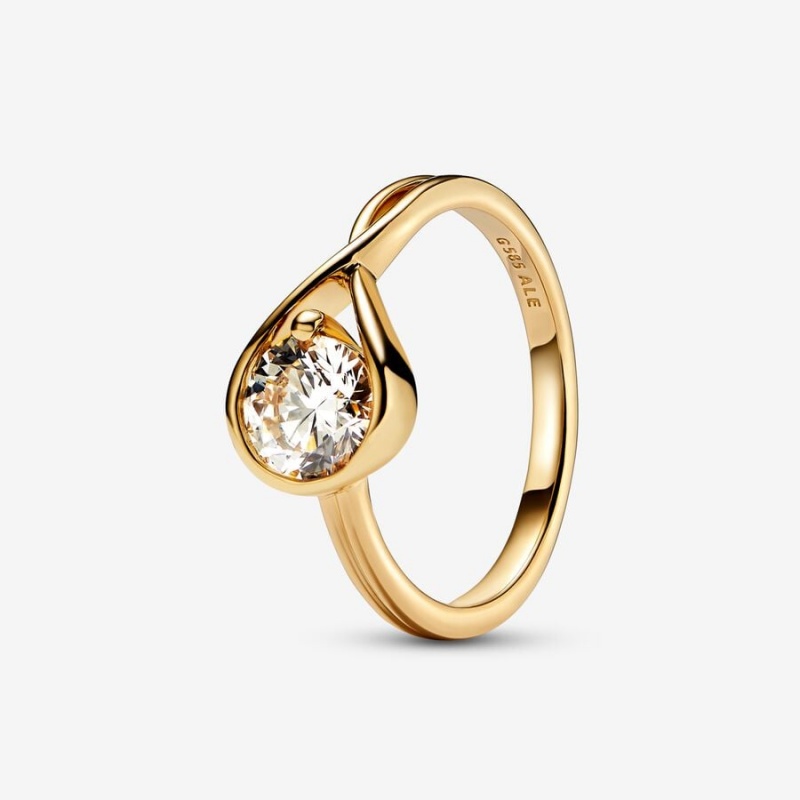 Pandora Brilliance Lab-created 1.00 ct tw Diamond Ring Gold | 691HSMXFG