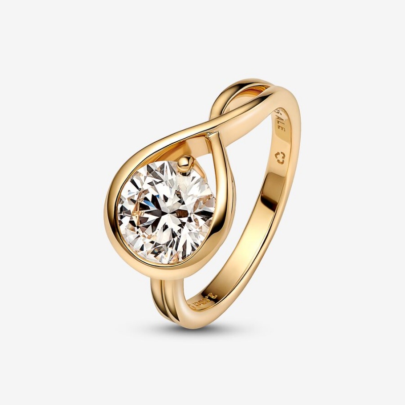 Pandora Brilliance Lab-created 2.00 ct tw Diamond Ring Gold | 197HSEAJL