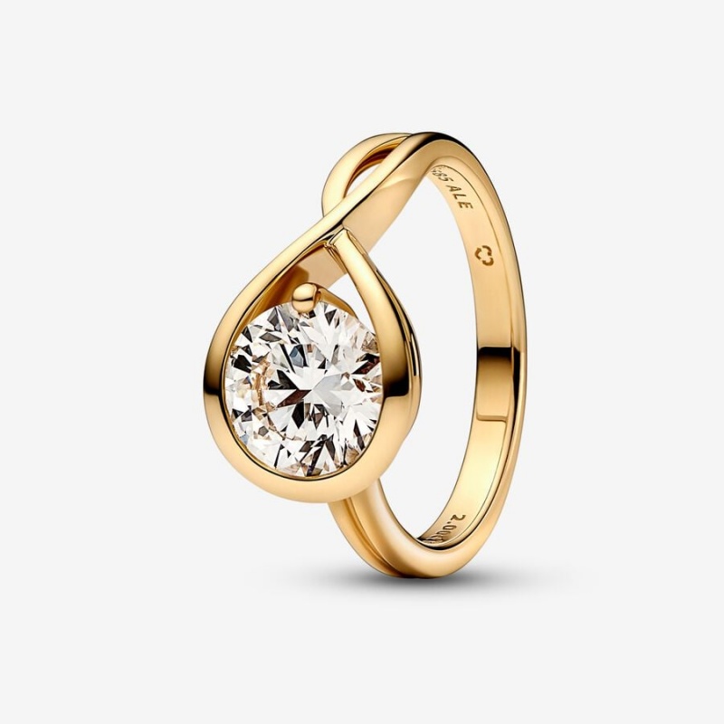 Pandora Brilliance Lab-created 2.00 ct tw Diamond Ring Gold | 197HSEAJL