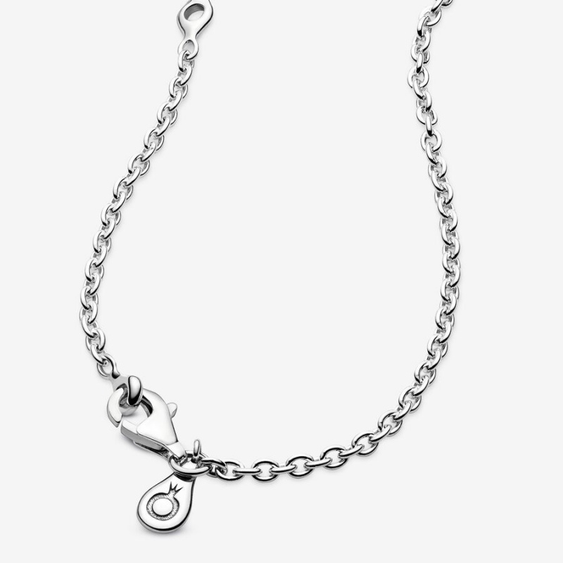 Pandora Cable Chain Necklace Sterling Silver | 157XJADPH