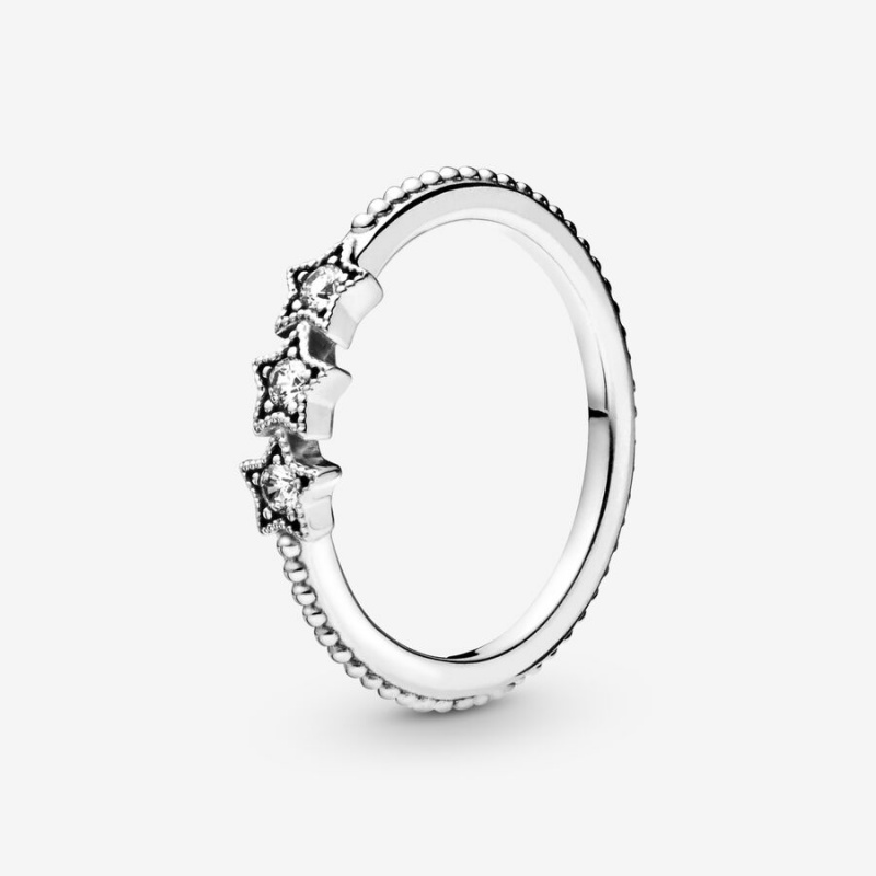 Pandora Celestial Stars Ring Sterling Silver | 041OKEJYM