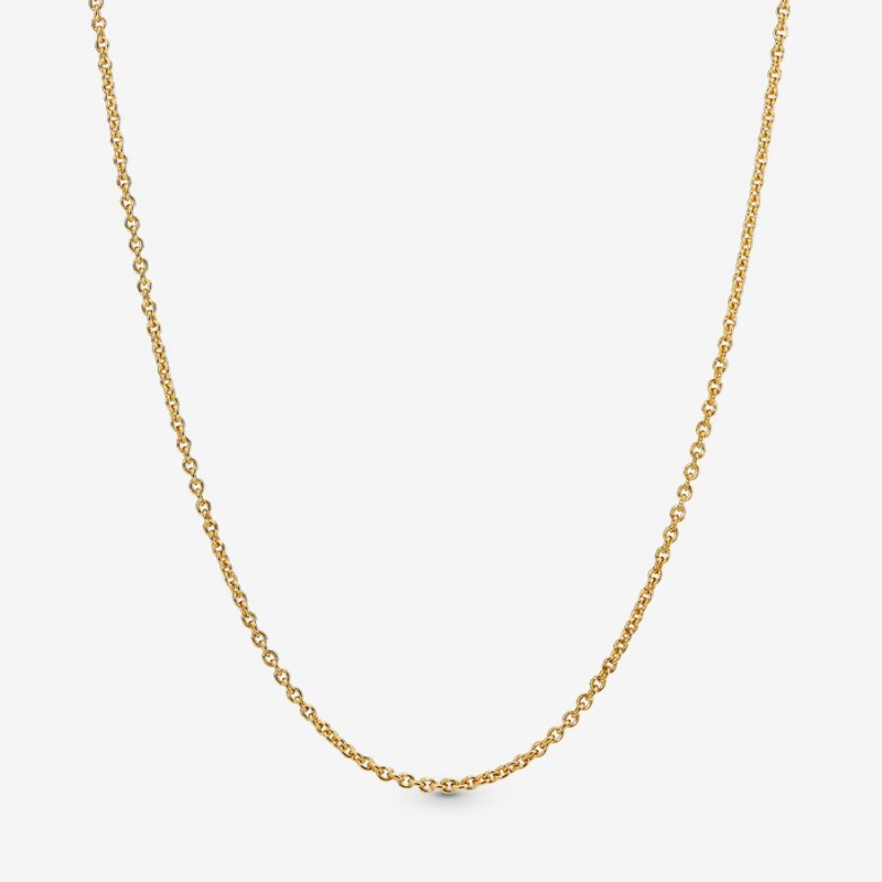 Pandora Classic Cable Chain Necklace Gold Plated | 390FEXHPM