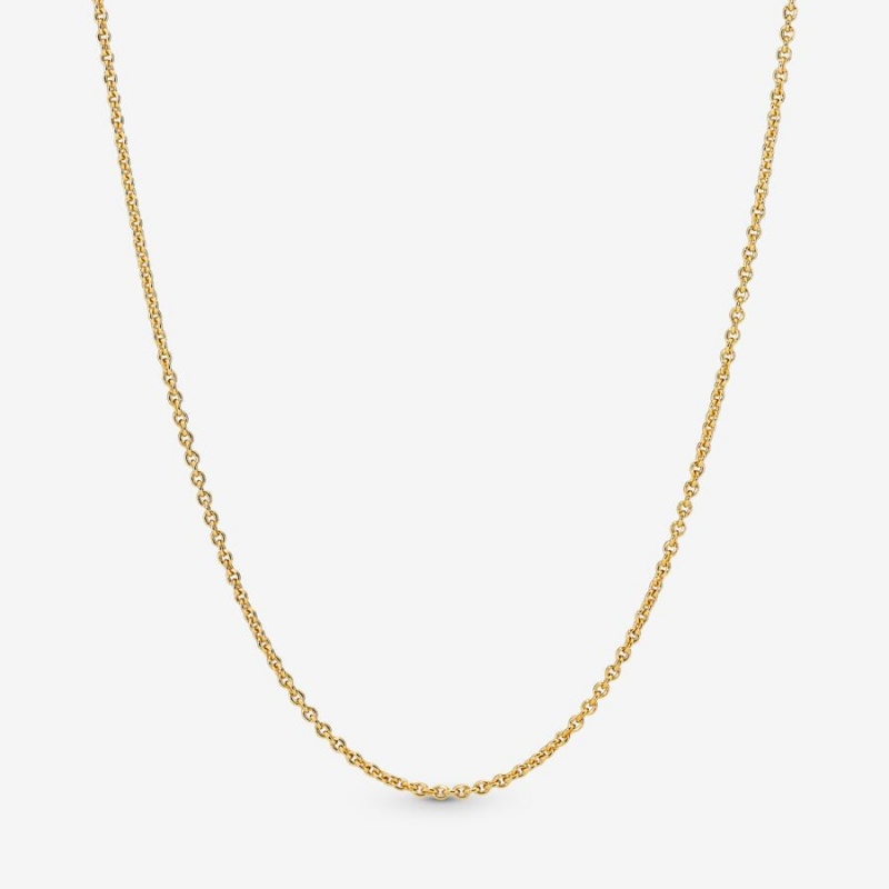 Pandora Classic Cable Chain Necklace Gold Plated | 390FEXHPM